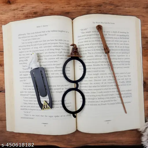 3D Wizarding-Theme Plastic Bookmarks – Pack of 3 Designs